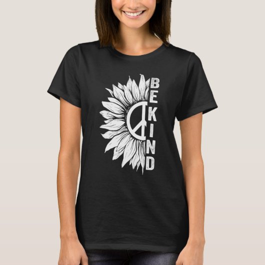 Orange Unity Day Anti Bullying Be Kind Sunflower P T-shirt (Voorkant)