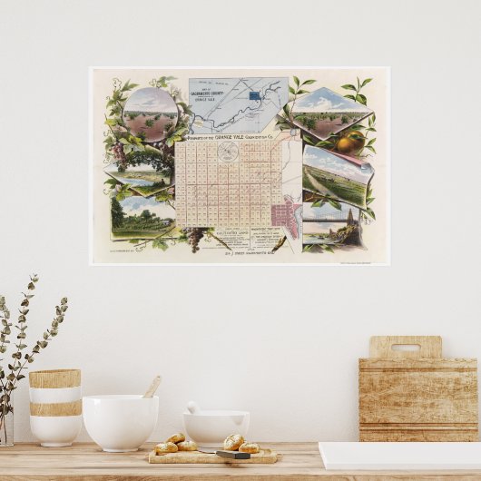 Orange Vale Colony 1895 Poster (Cuisine)