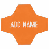 orange vif - ajouter nom balle de football (Plat)