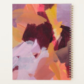 Orange & Violet | Art Abstrait Moderne Personnalis (Dos)