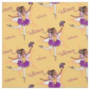 Orange Violet ballerine foncé fille tissu personna