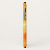 Orange Watercolor Mashup Apple iPhone X Coque (Dos/Gauche)