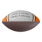 Orange & White Football with Photo, Personalized (Gedraaid 90)