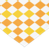 Orange White Yellow Checkered Pattern Design  Tafelkleed (Gekanteld)