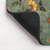 Orange & Yellow Flowers Muismat (Hoek)