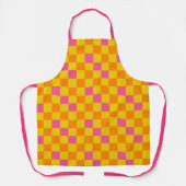 Orange Yellow Pink Checkered Pattern Design  Schort (Voorkant)