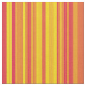 Orange Yellow Red Stripes Stof (Close Up)