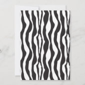 Orange Zebra Print Bachelorette Party Invitations (Dos)