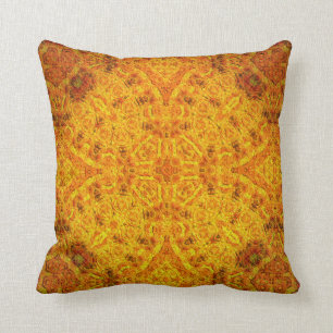 "Orangemental" Mandala Pillow Kussen