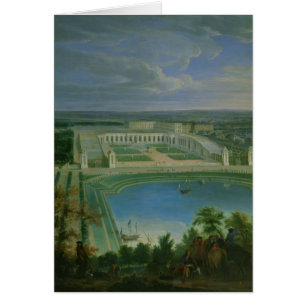 Orangerie et le château à Versailles, 1696