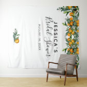 Oranges Bruidsfeest Backdrop Fotohokje Wandkleed (In Situ (horizontaal))