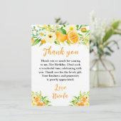 Oranges Citrus Birthday Bedankkaart (Staand voorkant)