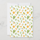 Oranges Citrus Bridal Shower Bedankkaart (Achterkant)