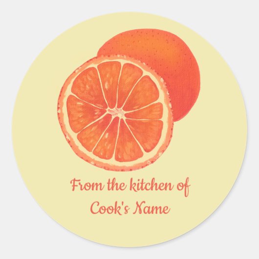 Oranges, De la cuisine de, Stickers Lid (Devant)