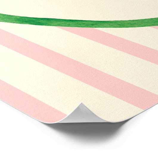 Oranges de Little Cutie Bow Baby shower Affiche de (Coin)