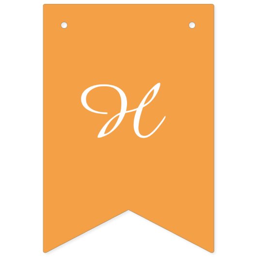 Oranges dessinées à la main Joyeux drapeaux de Bun (Deuxième drapeau)