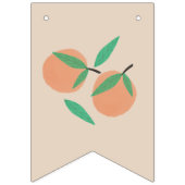 Oranges dessinées à la main Joyeux drapeaux de Bun (Premier drapeau)