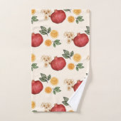 Oranges et grenades modernes élégantes (Serviette à main)