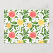 Oranges et pamplemousses Baby Predictions Carte de (Dos)