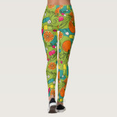 Oranges, fruits et capsules Leggings de soins de s (Dos)
