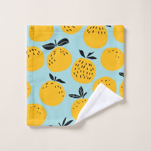 Oranges fruits sans couture motif (Gant de toilette)