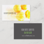 Oranges funky Bio Feer Carte de visite (Devant / Derrière)