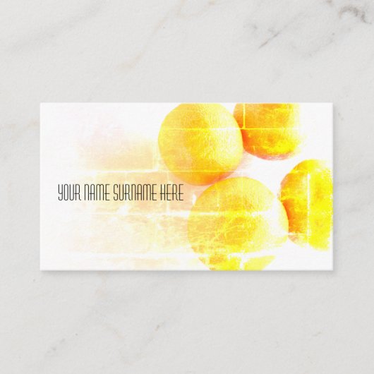 Oranges funky Bio Feer Carte de visite (Devant)