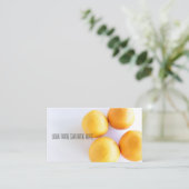 Oranges funky Bio Feer Carte de visite (Debout devant)