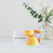 Oranges funky Bio Feer Carte de visite (Debout devant)