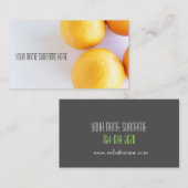 Oranges funky Bio Feer Carte de visite (Devant / Derrière)