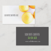 Oranges funky Bio Feer Carte de visite (Devant / Derrière)