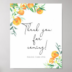 oranges \ Merci d'être venu Poster
