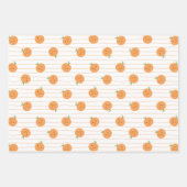 Oranges mignonnes Impression - Jeu de papier d'emb (Devant 2)