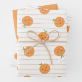 Oranges mignonnes Impression - Jeu de papier d'emb (En situation)