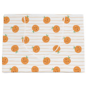 Oranges mignonnes Imprimer - Grand sac cadeau (Devant)