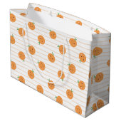 Oranges mignonnes Imprimer - Grand sac cadeau (Dos Angle)