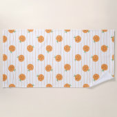 Oranges mignonnes Imprimer - Serviette de plage (Devant)