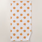 Oranges mignonnes Imprimer - Serviette de plage (Devant)