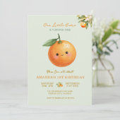 Oranges Notre petite chérie Invitation pour le pre (Debout devant)