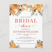 Oranges nuptiales invitation par carte postale (Devant)