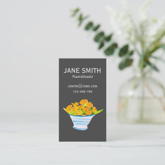 oranges nutritionniste entraîneur bien-être carte (Debout devant)