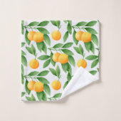 Oranges ou mandarines motif (Gant de toilette)
