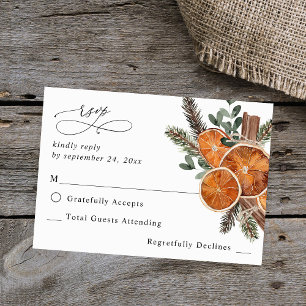 Oranges Rustique Holiday no Repas RSVP 2