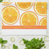 Oranges - serviette de cuisine (Plié)