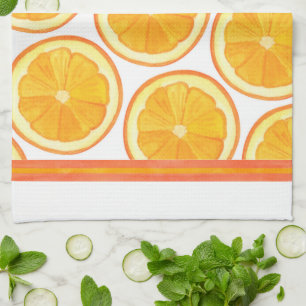 Oranges - serviette de cuisine