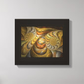 Orangesicle Swirls Canvas Afdruk (Voorkant)