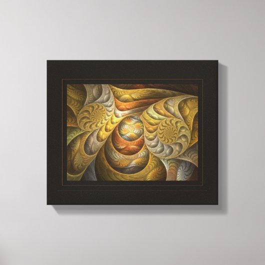 Orangesicle Swirls Canvas Afdruk (Voorkant)