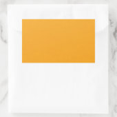 OrangeSolidPaper CREAMSICLE ORANJE SOLIDE KLEUR BA Rechthoekige Sticker (Tas)