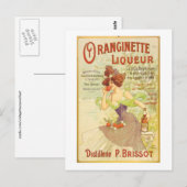Oranginette Liqueur Fine Art Briefkaart (Voorkant / Achterkant)