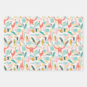 Orangoutan mignon, banane et feuilles tropicaux ro (Devant)